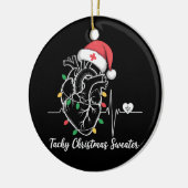 Hart Anatomie Kerst Verpleegster Hart Tachy Xmas Keramisch Ornament (Links)