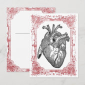 hart anatomie Valentijn Briefkaart (Voorkant / Achterkant)
