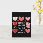 Hart Anatomie Valentijn Klein Hart Chd Kaart (Gele Bloem)