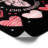 Hart Anatomie Valentijn Little Heart CHD Bewustzij Poster (Hoek)