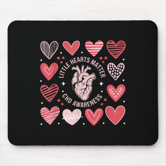 Hart Anatomie Valentijn Little Heart CHD Muismat (Voorkant)