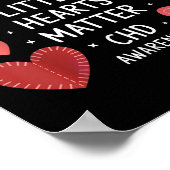 Hart Anatomie Valentijn Little Heart CHD Poster (Hoek)