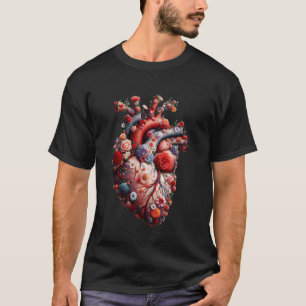 Hart Anatomische Grafische Kunst Hart T-shirt