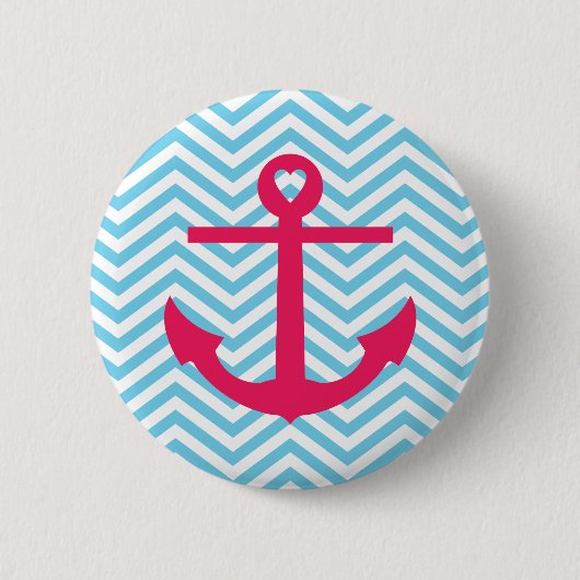 Hart Anchor Ronde Button 5,7 Cm (Voorkant)