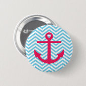 Hart Anchor Ronde Button 5,7 Cm (Voorkant /achterkant)