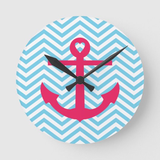 Hart Anchor Ronde Klok (Voorkant)