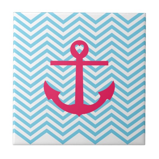 Hart Anchor Tegeltje (Voorkant)