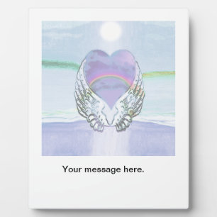 Hart, Angel Wings en Ocean Fotoplaat