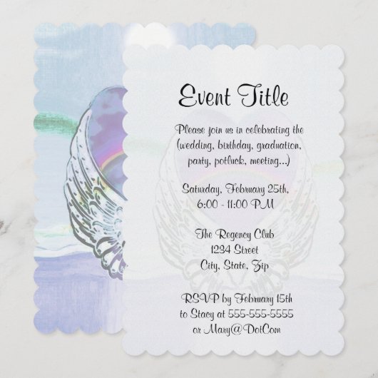 Hart, Angel Wings en Ocean Kaart (Voorkant / Achterkant)