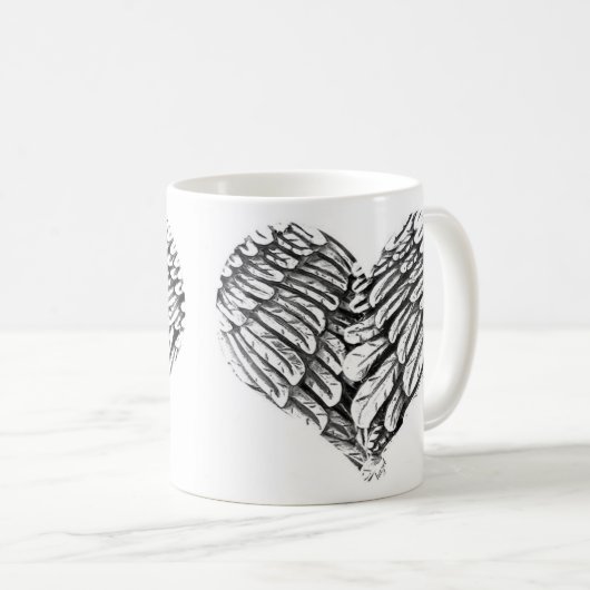 Hart, Angel Wings, Spirituele Mok (Voorkant rechts)