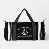 Hart Anker Boot Naam Monogram Zwart Plunjezak (Voorkant)