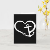 Hart Anker Liefde Nautische Oceaan Zeilen Kaart (Gele Bloem)