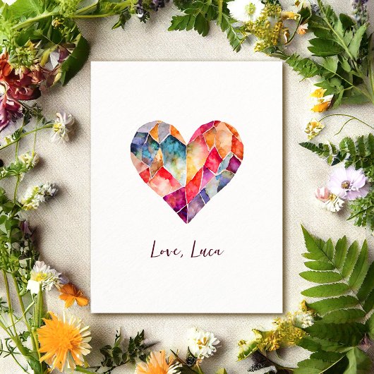 Hart ansichtkaart voor een lieve Valentijn Briefkaart