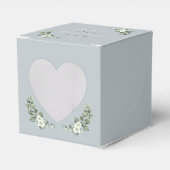 Hart Appetture Moderne eucalyptus Bruiloft Bedankdoosjes (Voorkant Zijde)