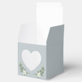 Hart Appetture Moderne eucalyptus Bruiloft Bedankdoosjes (Geopend)