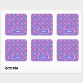 Hart Appliqué Quilt Patroon Vierkante Sticker (Vel)