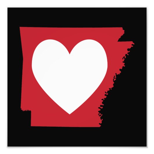 Hart Arkansas Foto Afdruk (Voorkant)