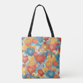 Hart autisme tote bag (Achterkant)