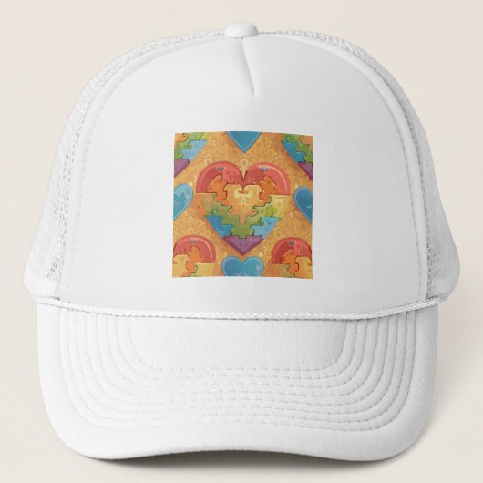 Hart autisme trucker pet (Voorkant)