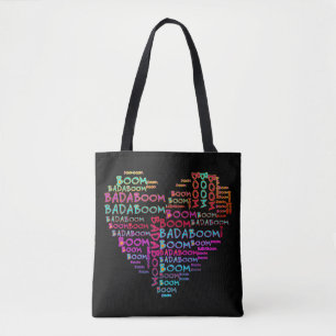 Hart Badaboom + je backgr. &Ideeën Tote Bag