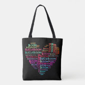 Hart Badaboom + je backgr. &Ideeën Tote Bag (Achterkant)