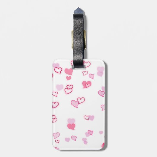 hart bagagelabel (Achterkant verticaal)