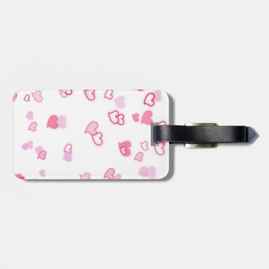 hart bagagelabel (Achterkant horizontaal)