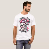 Hart ballon pup - Schattig Liefde Celebration T-sh T-shirt (Voorkant volledig)