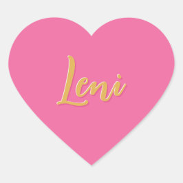 HART BAT MITZVAH modern  roze gouden script Hart Sticker