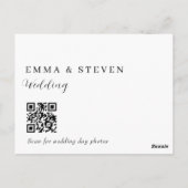 Hart bedankpas, bruiloft bedankpas briefkaart (Achterkant)