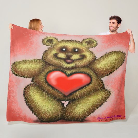 Hart Beer Fleece Deken (In situ)