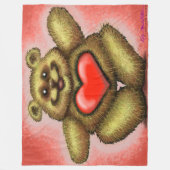 Hart Beer Fleece Deken (Voorkant)