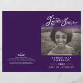 Hart begrafenisprogramma voor altijd. (Voorkant)