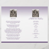 Hart begrafenisprogramma voor altijd. (Achterkant)