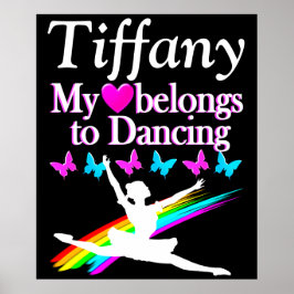 HART BEHOORT TOT BALLET GEPERSONALISEERD POSTER