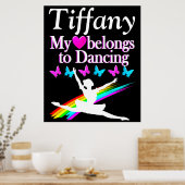 HART BEHOORT TOT BALLET GEPERSONALISEERD POSTER (Keuken)