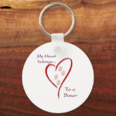 Hart Behoort tot Boxer, Liefde Boxers, Boxer liefd Sleutelhanger (Voorkant)