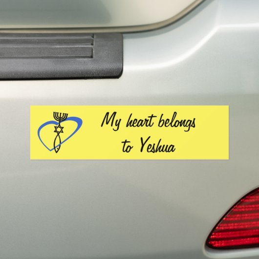 Hart behoort tot de Yeshua-bumper-sticker Bumpersticker (Op auto)