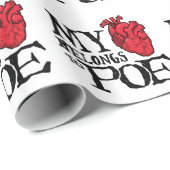 Hart behoort tot het papier voor de onmiddellijke (Rol Hoek)