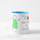 Hart behoort tot papa mok (Midden)