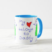 Hart behoort tot papa mok (Voorkant rechts)