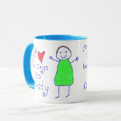 Hart behoort tot papa mok (Voorkant links)