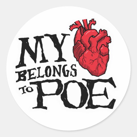 Hart behoort tot Poe Sticker (Voorkant)