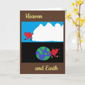 Hart beweegt hemel en aarde kaart (Gele Bloem)