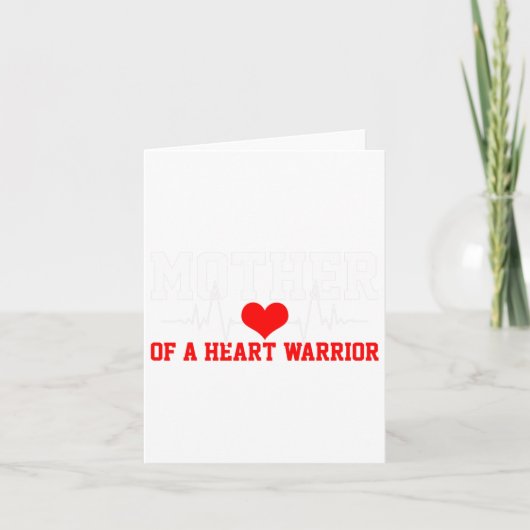 Hart Bewustzijn Hartslag Warrior Moeder Gift Kaart (Voorkant)
