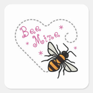 Hart Bij Mij  Vierkante Sticker