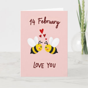 Hart Bijen Liefde Kaart