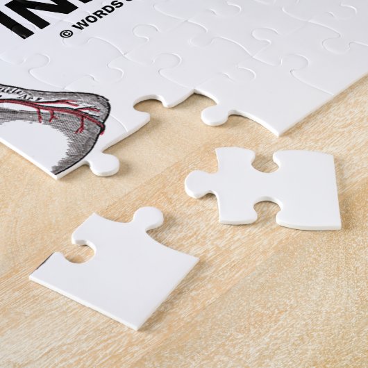 Hart binnenin (anatomisch hart) legpuzzel (Zijkant)