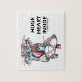 Hart binnenin (anatomisch hart) legpuzzel (Verticaal)
