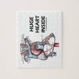 Hart binnenin (anatomisch hart) legpuzzel